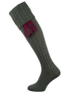 The Harris Shooting Sock - Knitted for Extra Leg length and Calf Width - Spruce