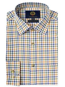 Viyella Men's Cotton and Merino Blend Men's Checked Shirt