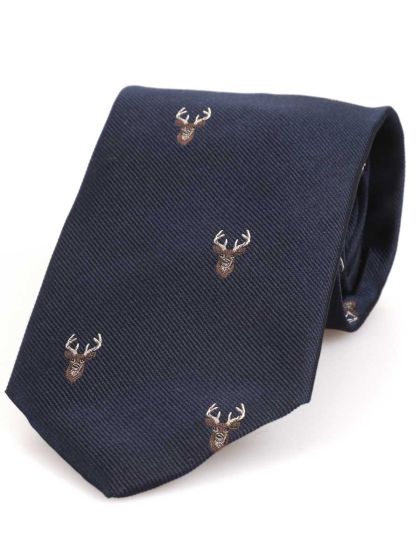 Atkinsons 'Stag' Woven Silk Tie