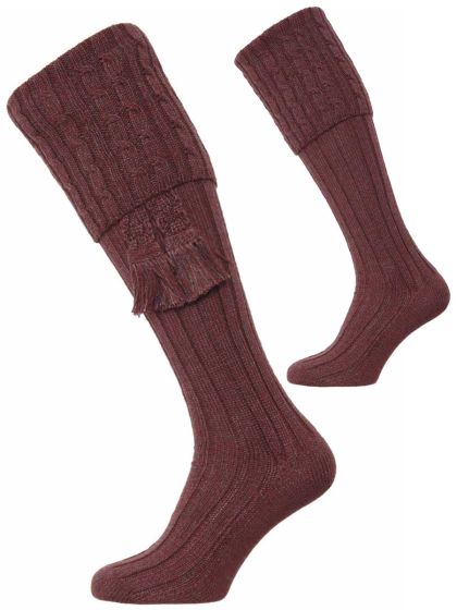 The Harris Marl Cable Shooting Sock