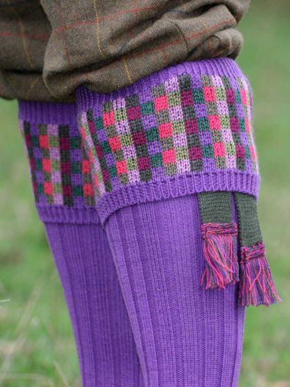 The Ashton Merino Blend Shooting Sock, Lavande