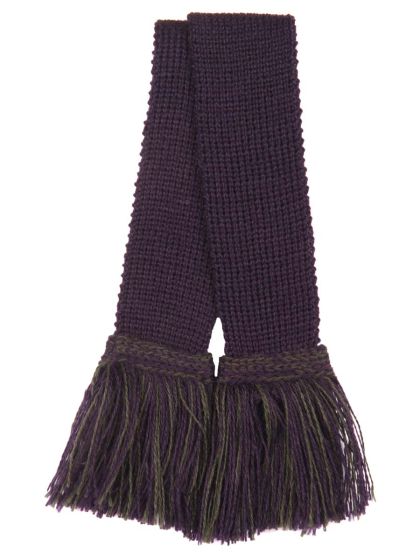 Classic Garter - Aubergine & Dark Loden