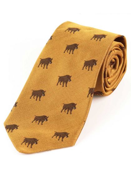 Atkinsons Woven Silk Hunting Tie, Wild Boar