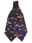Atkinsons 'Flying Pheasants' Silk Cravat - Navy