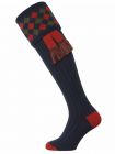 The Chequers Shooting Sock - Navy