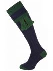 The Willersley 'Midnight & Forest' Shooting Sock