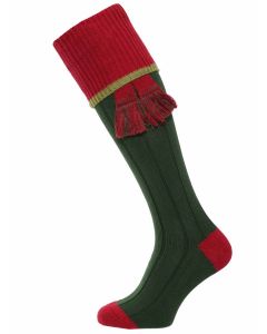 The Cobnash Cotton Shooting Sock, Conifer with Currant