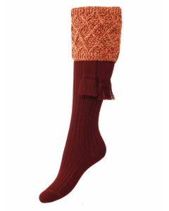 The Lady Forres Shooting Sock - Burgundy
