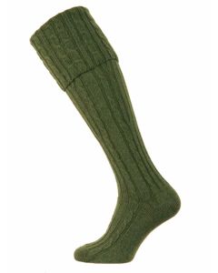 The Skye Cashmere Shooting Sock - Serpentine