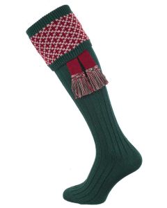 The Whitley Shooting Sock with Garter, Forest