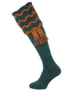 The Grafton Shooting Sock with Garter, Forest