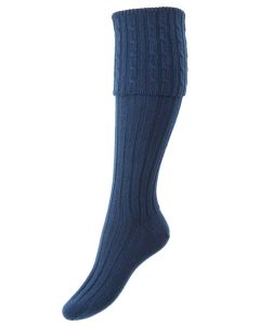 The Lady Harris Cashmere Shooting Sock, Naval Jack