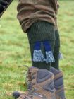 The Dormington Cushioned Sole Cotton Shooting Sock, Seaweed Green